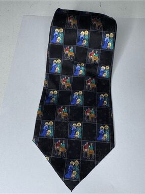 American Greetings Christmas Nativity Three Wise Men Silk Necktie Holiday Tie
